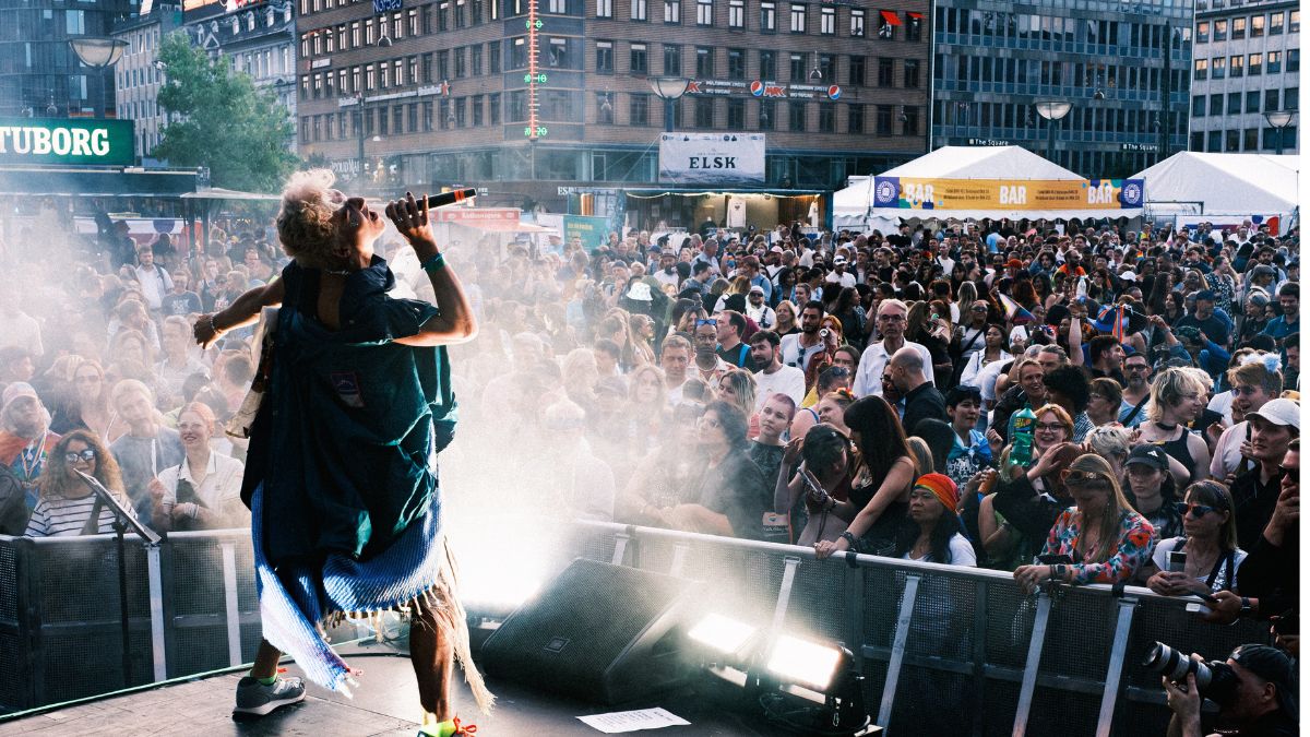 Sander Sanchez optræder på Copenhagen Pride 2024